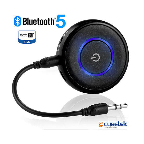 Cubetek 2 In 1 Bluetooth Transmitter & Receiver V 5.0, Wireless 3.5mm Adapter, Model: CB-BTI-018